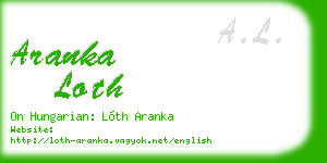 aranka loth business card